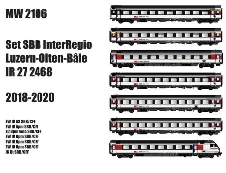 LS MODEL 97031 SBB,  Personenwagen Set 6. tlg. Hamb.-Zürich, AC