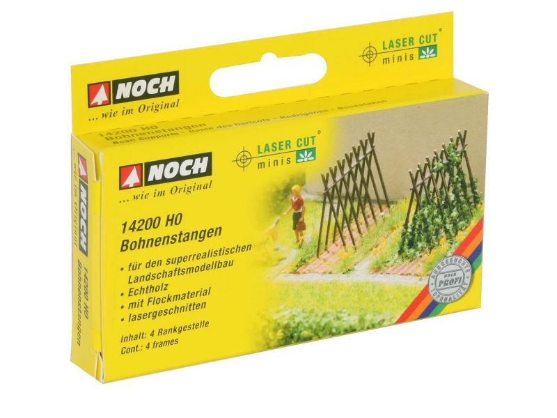 NOCH 14200 tiges de haricot avec fleurs H0