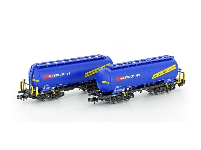 Hobbytrain 23485 - Set FFS da 2 pezzi: vagoni silo Uacs