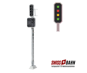 MAFEN 913620 SBB Vorsignal/ Hauptsignal mit 8 LEDs, H0 - Ansicht 1