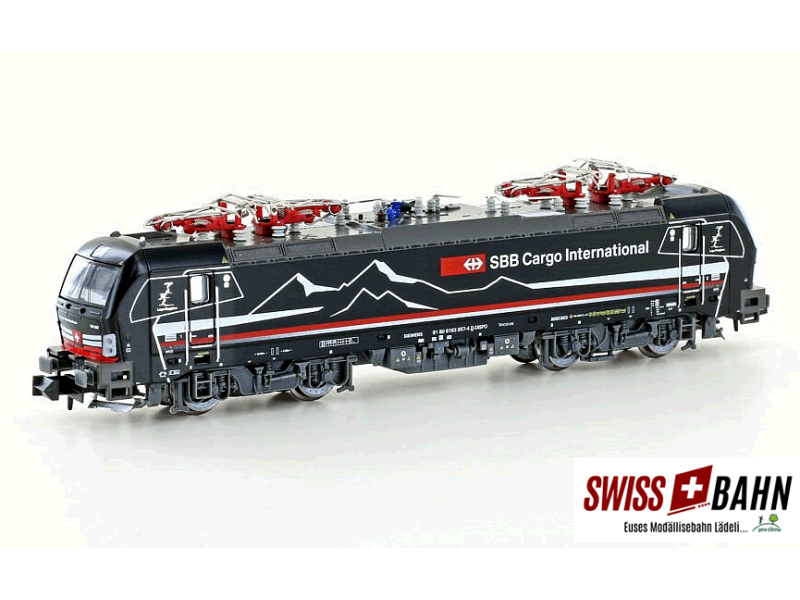 Descrizione del modello: HOBBYTRAIN 30169S SBB Vectron Cargo Shadowpiercer