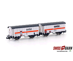 HOBBYTRAIN 24253 SERSA 2er Set Bahnbauwagen K3 - Ansicht 1