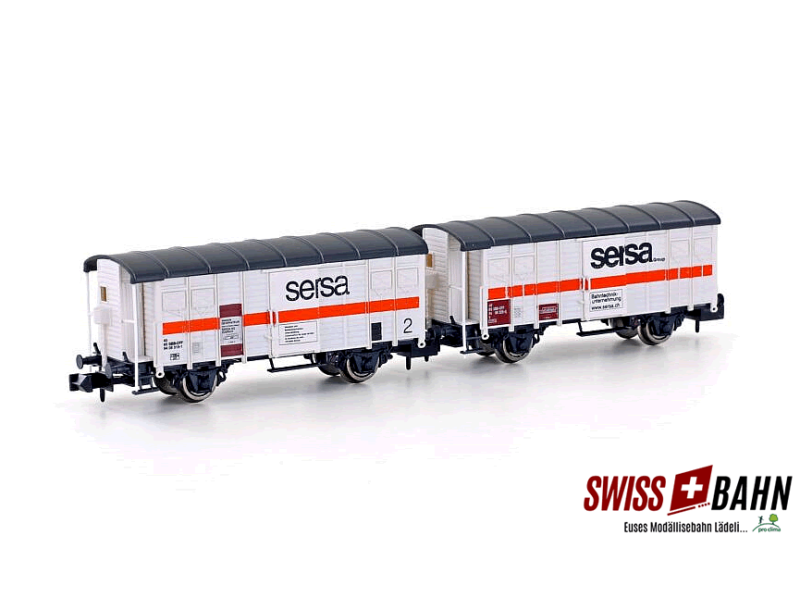 HOBBYTRAIN 24253 SERSA Lot de 2 wagons de construction ferroviaire K3