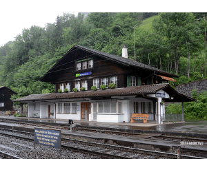 KIBRI 39508 Bahnhof Blausee Mitholz (Schweiz) H0 - Detailansicht 2