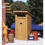 POLA 333215 - Klassisches Klohäuschen aus Holz