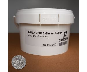 SWIP 70010 Gleisschotter weiss/grau Granit H0