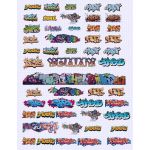 SANSA 18811 - 50 St. Hochauflösende Graffiti Decals für H0