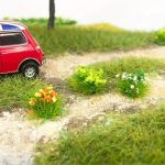 SMALLTREE 69143 Blühende Büsche Rosa/grün 28St.