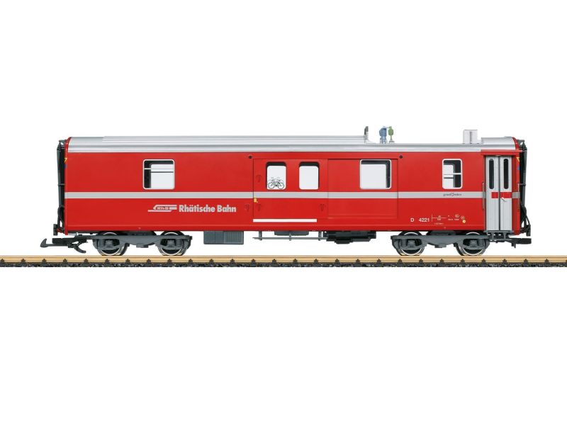 LGB 30693 Description du modèle : Remorque RhB o. Pantho