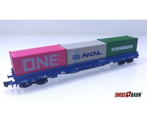 Minitrix 15469 SBB Containertragwagen coop Spur N