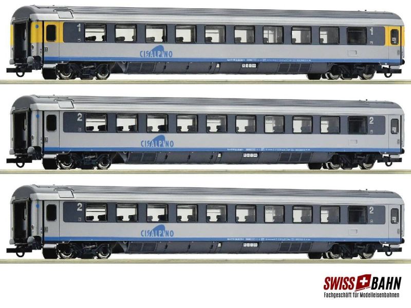 ROCO 6200033 SBB Cisalpino - Set CIS, 3 pezzi