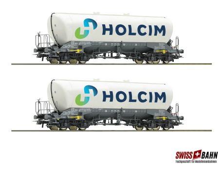 ROCO 6600051 Silowagen- Set Uacns, Holcim