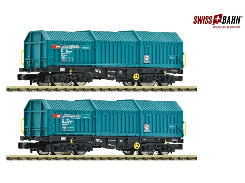 FLEISCHMANN 6660037 Coffret de wagons à capot télescopique CFF