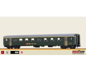 BRAWA 65237 SBB Einheitswagen EWII - 1. Kl. (N) - Ansicht 1