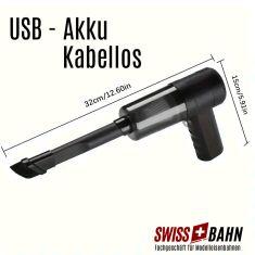 SWIBA 61252 Modellbahn- Staubsauger, USB kabellos!