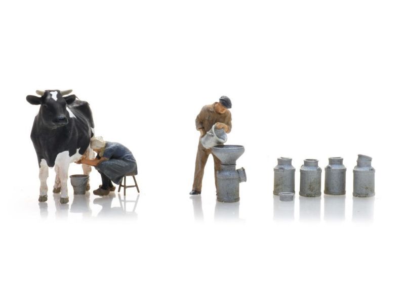 ARTITEC 5870023 Contadini del latte con mucca, H0...