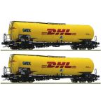 ROCO 76024 GATX Kesselwagen- Set, 2.tlg. DHL