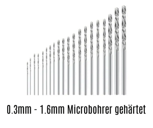 SWI 13002 20x HSS Mini Spiralbohrer, Boxed