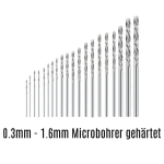 SWI 13002 20x HSS Mini Spiralbohrer, Boxed