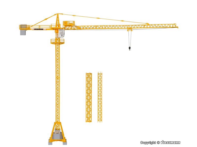 KIBRI 10202 LIEBHERR Gru a torre, H0 40cm (ferrovia in...