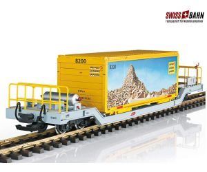 LGB 45925 RhB Containerwagen 'Schweizer Post' - Ansicht 1