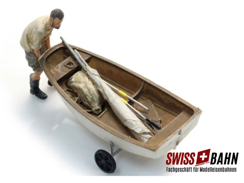 ARTITEC 387.582 Barca a vela Optimist + Rimorchio +...