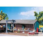 FALLER 120152 Lagerschuppen mit Lastkran Brücke H0