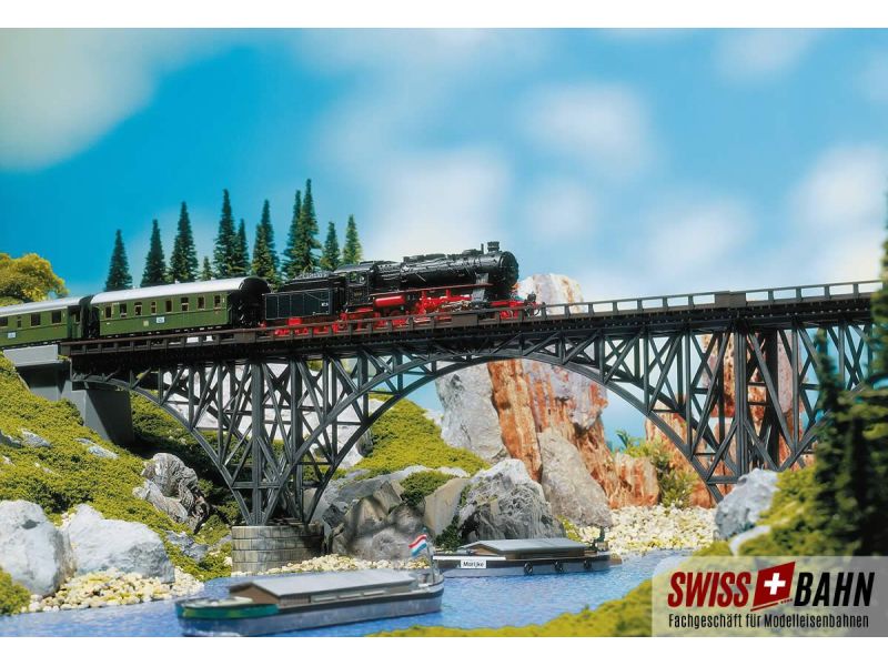 FALLER 120541 Pont en acier à voie unique H0