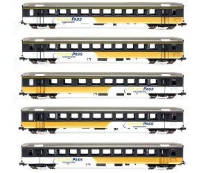 PIKO 96795  BLS 5 EW I - Golden Pass- Set mit Innenbeleuchtung DC