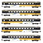 PIKO 96795 BLS 5 EW I - Golden Pass- Set mit Innenbeleuchtung DC