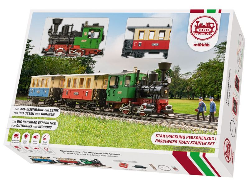LGB 70307 Train de voyageurs au départ du jardin ou de l'intérieur