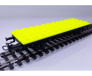 Märklin 4418-LG Bausteinwagen Neon-Yellow- LEGO© komp. AC - Ansicht 1