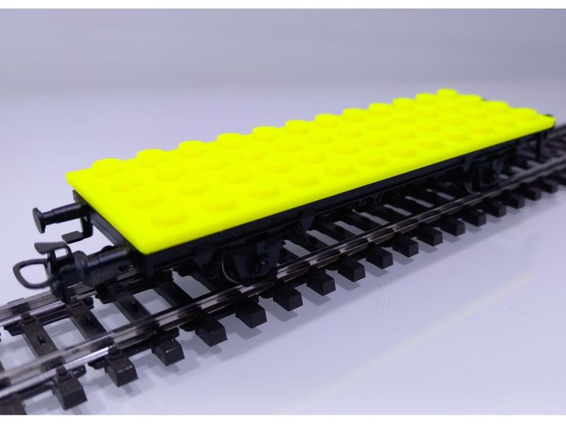 Märklin 4418-LG Bausteinwagen Neon-Yellow- LEGO© komp. AC