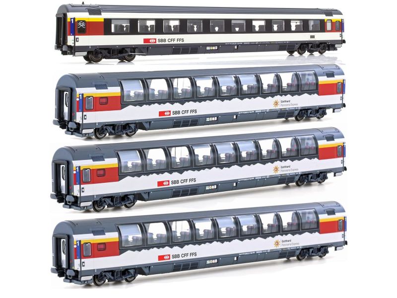 LS MODEL 47390A SBB Panorama- Wagenset 'Gotthard' 4tlg. AC