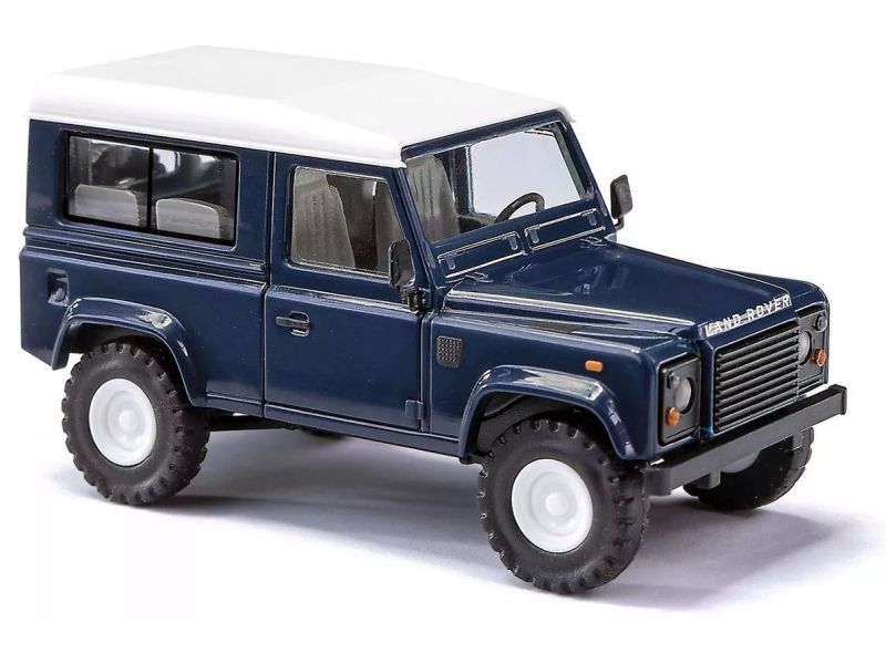 BUSCH 54300 Land Rover Defender 90, blau/weiß