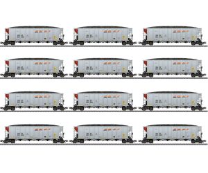 MÄRKLIN 45666 US Hopper Car Set BNSF 12.Tlg. - Ansicht 1