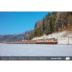 SB 070125 - Schweizer Eisenbahn Kalender 2025