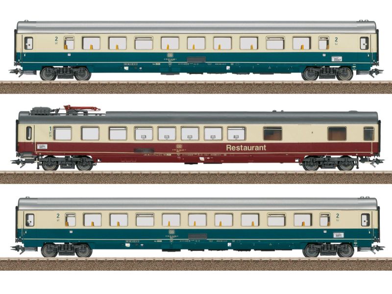 TRIX 23142 Personenwagen-Set FD Königssee - Mit LED Innenbeleuchtung.
