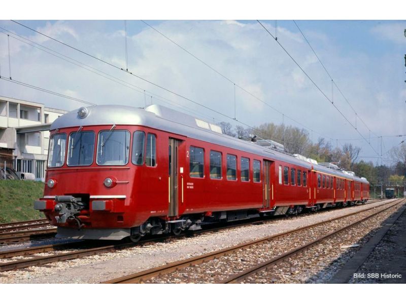 PIKO 97253 SBB Triebzug RABDe 12/12 3-teilig MIRAGE, rot, Ep. III, ACS