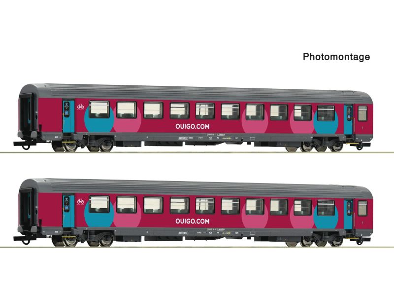 ROCO 6200024 Set de voitures voyageurs SNCF 'OUIGO'