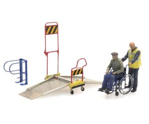 ARTITEC 387.447 Rollstuhlrampe Eisenbahn und 2 Figuren - Ansicht 1