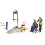 ARTITEC 387.447 Rollstuhlrampe Eisenbahn und 2 Figuren
