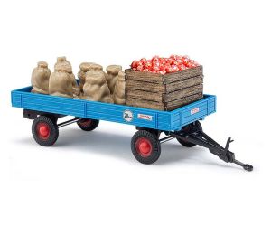 BUSCH 44995  Anhänger mit Apfelladung, H0