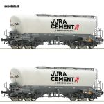 ROCO 6600191 Silowagen- Set 'Jura Cement' Schweiz- makellose Lackierung