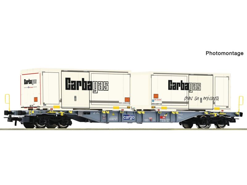 ROCO 6600122 Wagon porte-conteneurs SBB 'Carbagas'