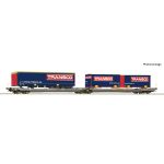 ROCO 6600113 Doppeltaschen-Gelenkwagen T3000e, HUPAC