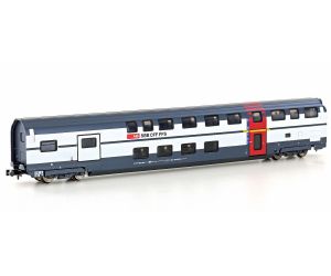 HOBBYTRAIN 25128 IC2000 Dosto-Wagen, 1.Kl./Gepäck SBB, Ep.V-VI