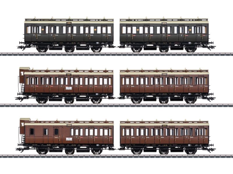 MÄRKLIN 42047 Ensemble de voitures de compartiment KPEV
