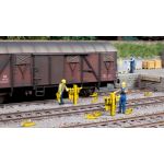 NOCH 13606 Miniatur Hemmschuh-Set – H0. Realitische Set für die Modelleisenbahn