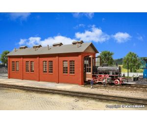 VOLLMER 49112 Lokschuppen Einständig Backstein H0 - Ansicht 1